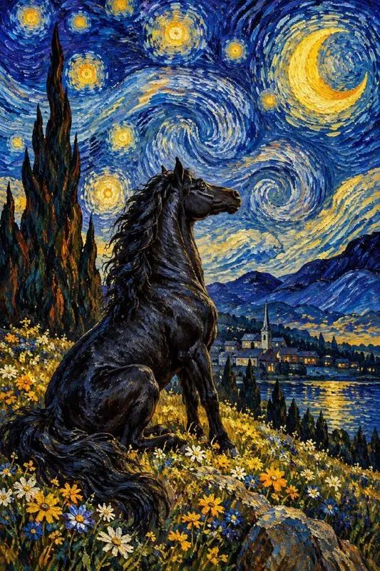 Van Gogh Style Pet Portraits