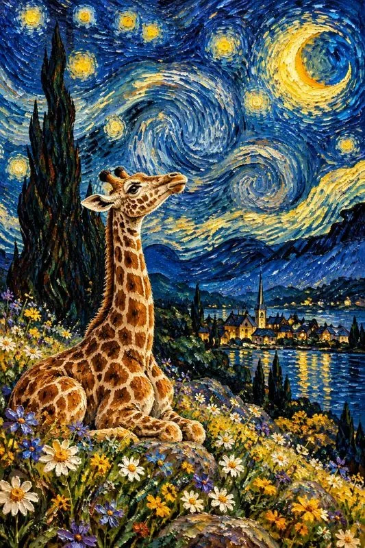 Van Gogh Style Pet Portraits