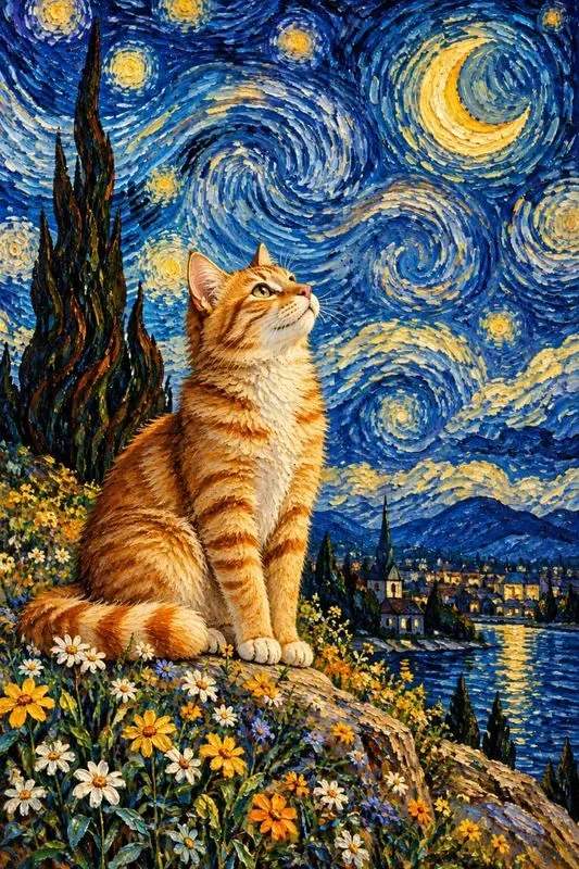 Van Gogh Style Pet Portraits