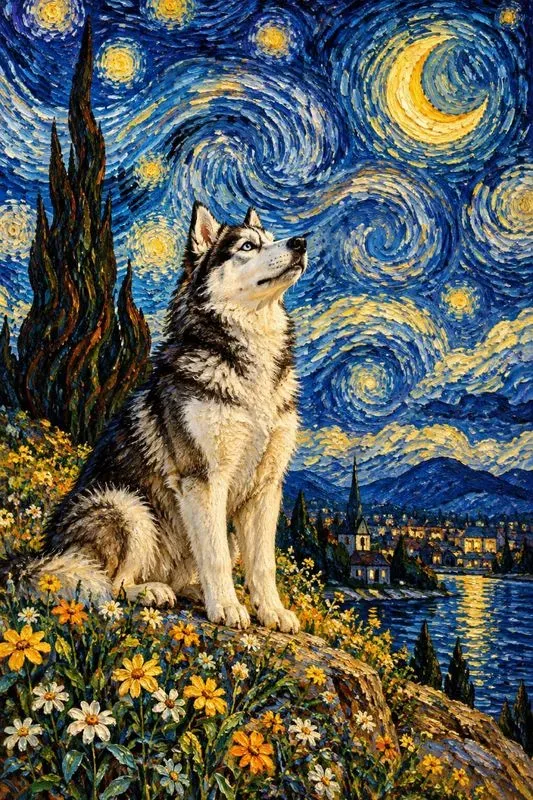 Van Gogh Style Pet Portraits