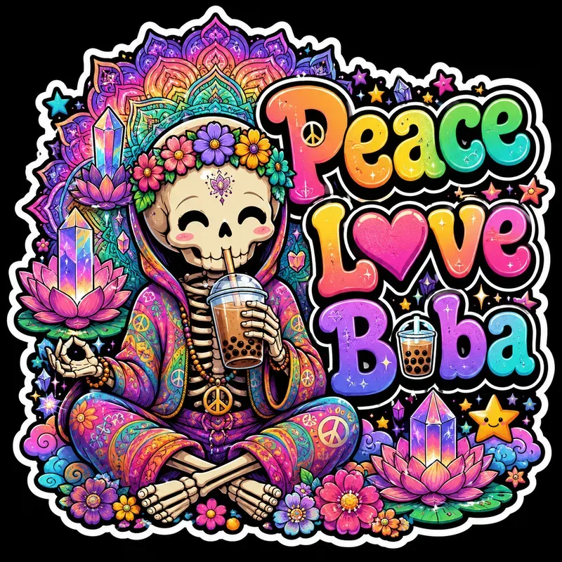 Cute Psychedelic Skeleton Quote Tshirts