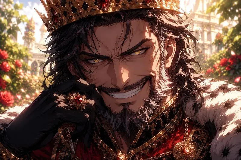Sinister Evil King Morning Garden Smiles