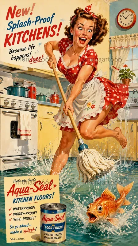 Chic Chaos Retro Domestic Satires
