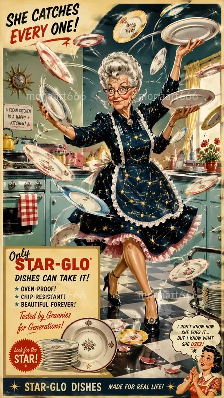 Chic Chaos Retro Domestic Satires