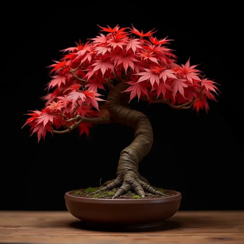 Serene Bonsai Tree Macro Photography