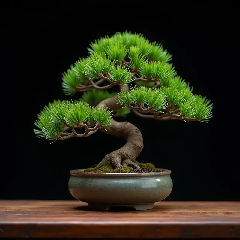 Serene Bonsai Tree Macro Photography