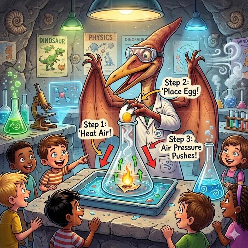 Dinosaur Science Lab Education Cartoons