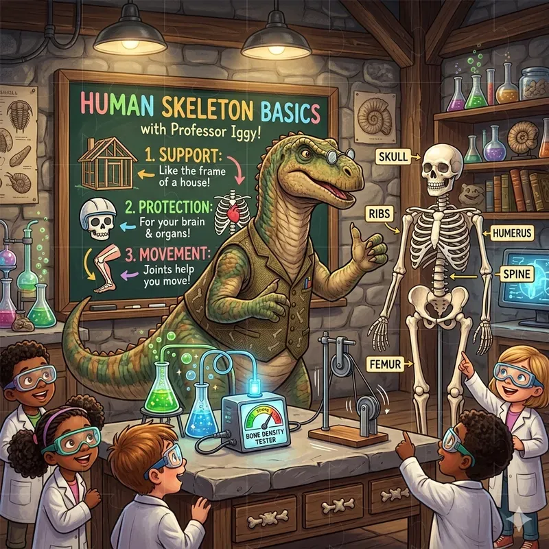 Dinosaur Science Lab Education Cartoons