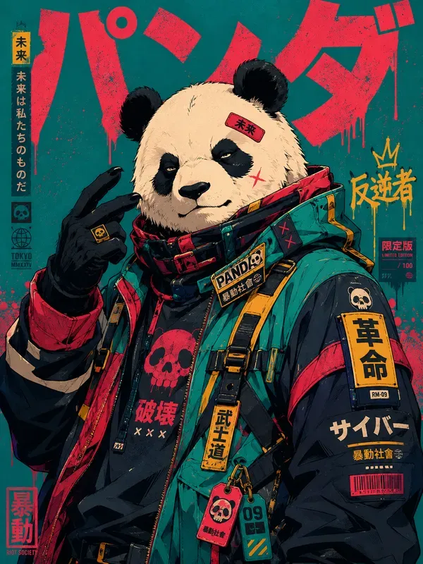 Cool Anime Manga Retro Poster Tshirts