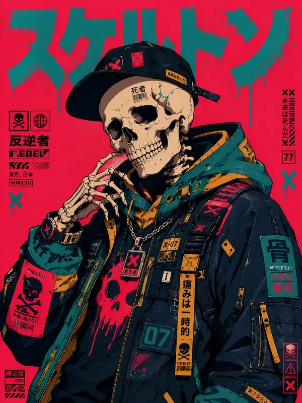 Cool Anime Manga Retro Poster Tshirts