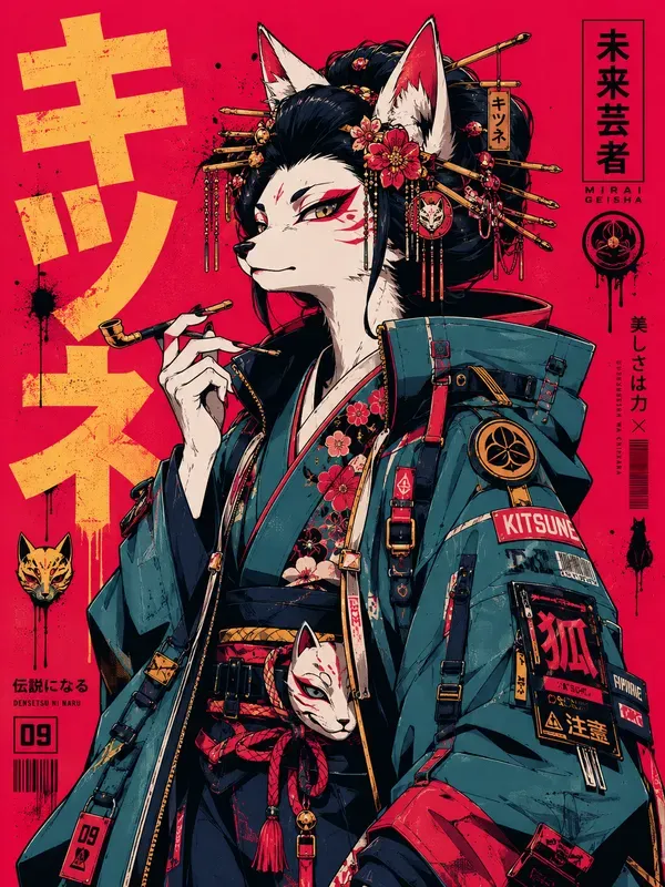 Cool Anime Manga Retro Poster Tshirts