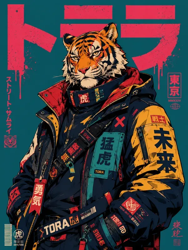 Cool Anime Manga Retro Poster Tshirts