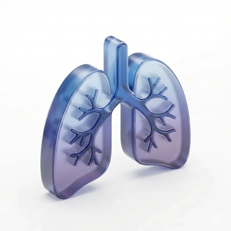 3D Glass Human Anatomy Icons
