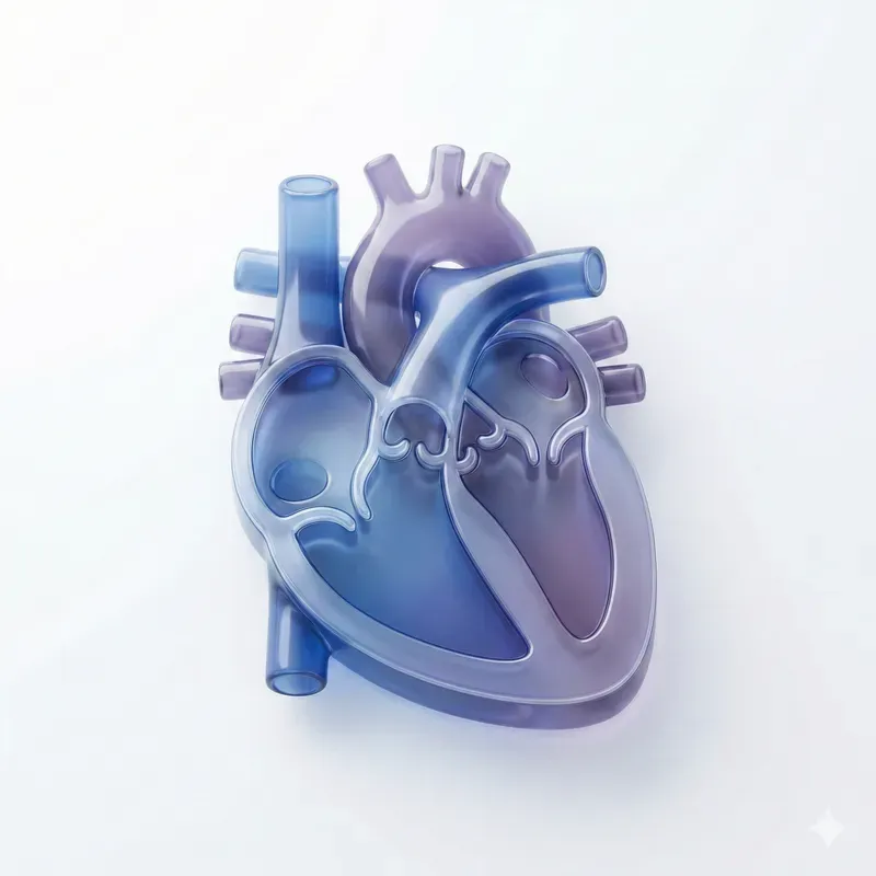 3D Glass Human Anatomy Icons