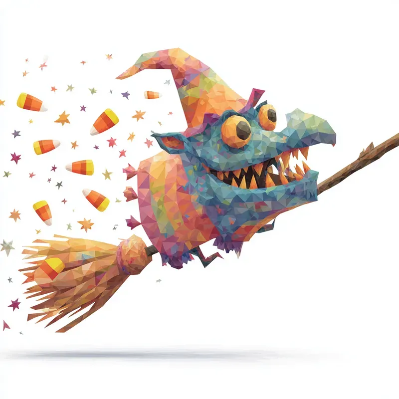 Free Clipart Lowpoly Halloween Magic