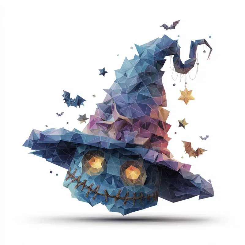 Free Clipart Lowpoly Halloween Magic