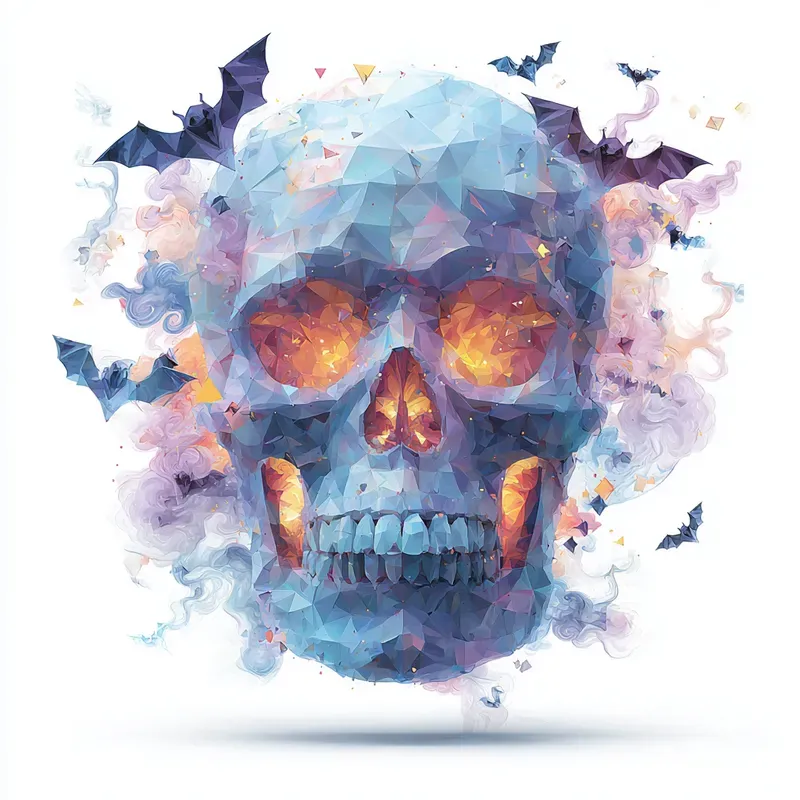 Free Clipart Lowpoly Halloween Magic