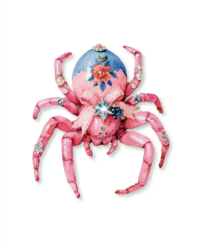 Coquette Halloween Watercolor Cliparts