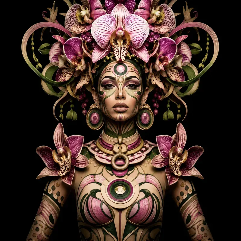 Avantgarde Body Art Portrait Masterpieces