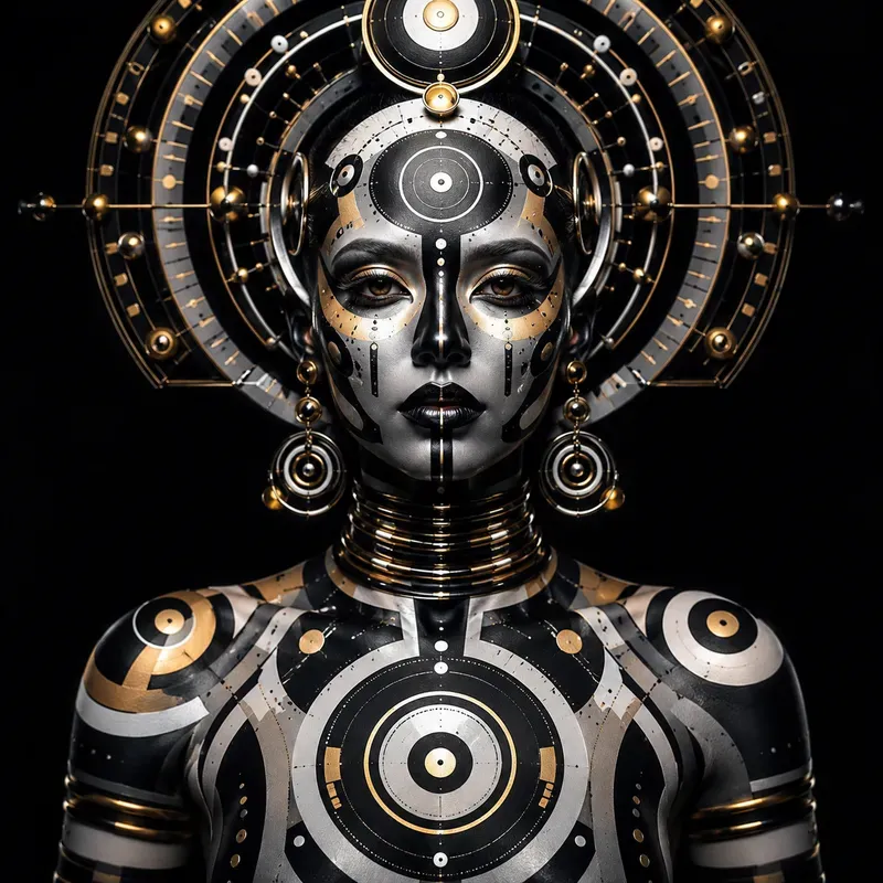 Avantgarde Body Art Portrait Masterpieces