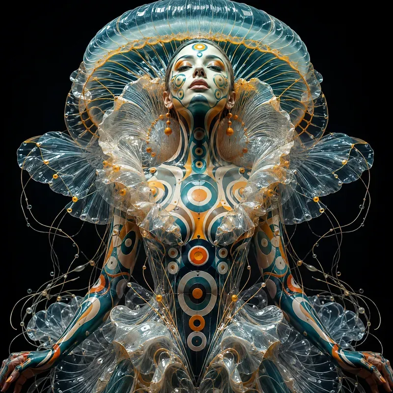 Avantgarde Body Art Portrait Masterpieces