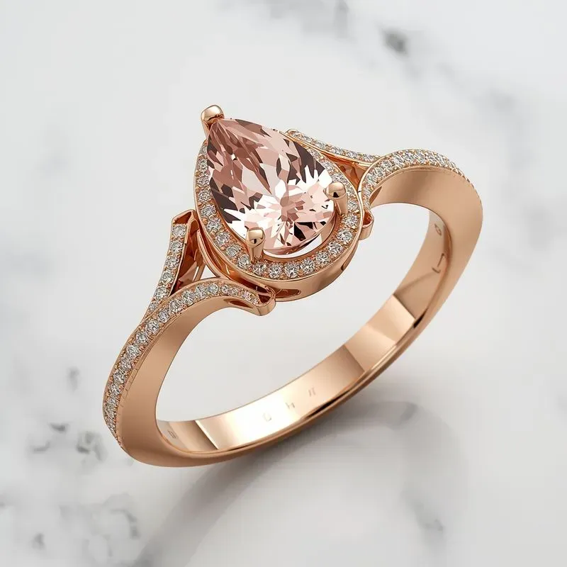 Luxury Parametric Rose Gold Ring Studios