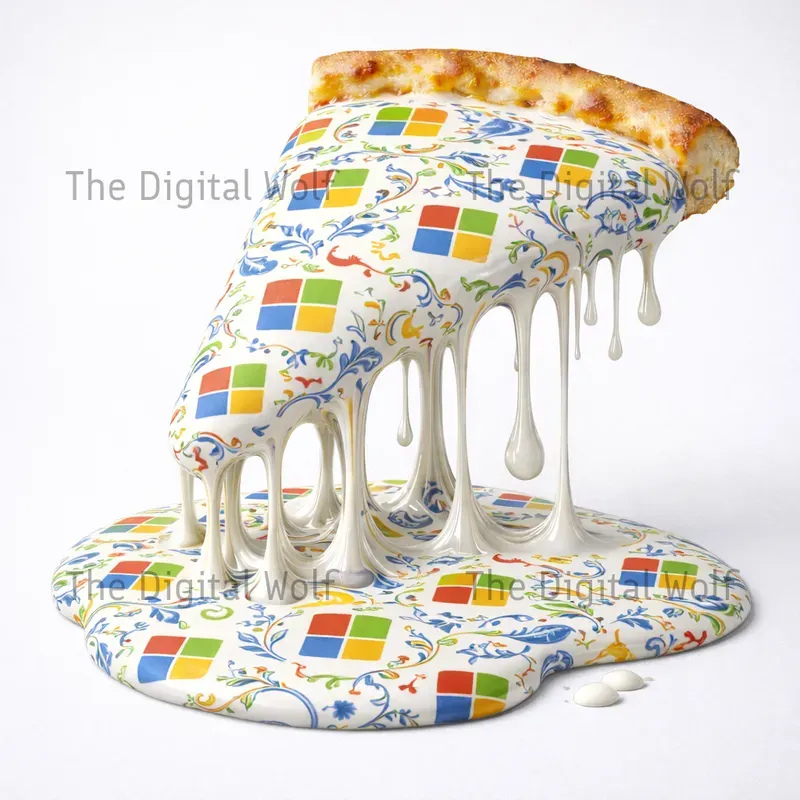 Melting Brand Pizza Art
