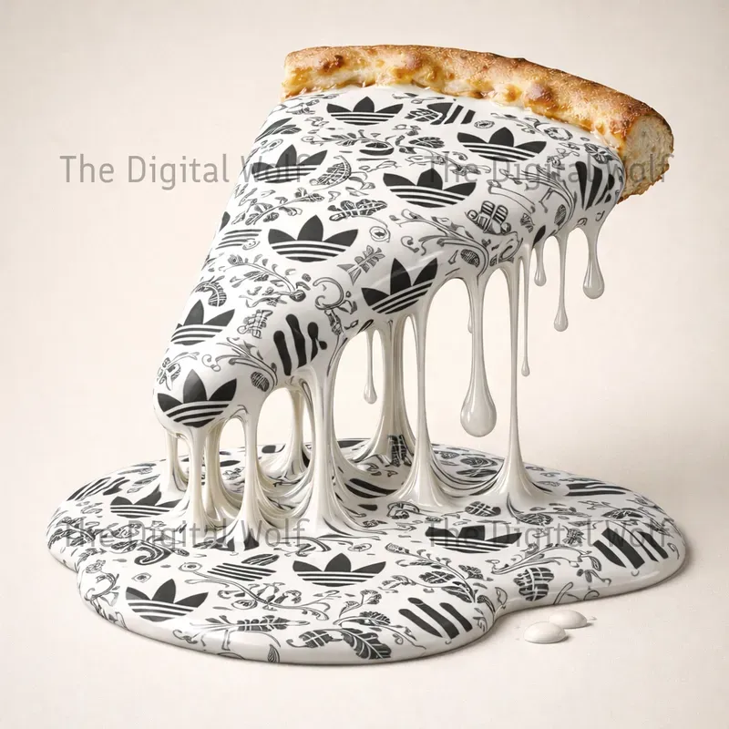 Melting Brand Pizza Art