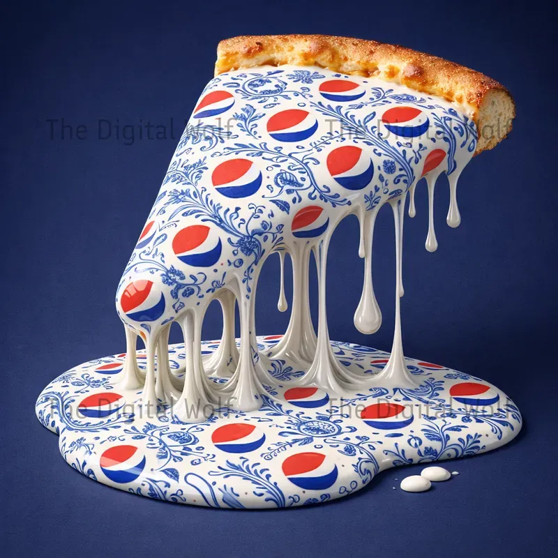 Melting Brand Pizza Art