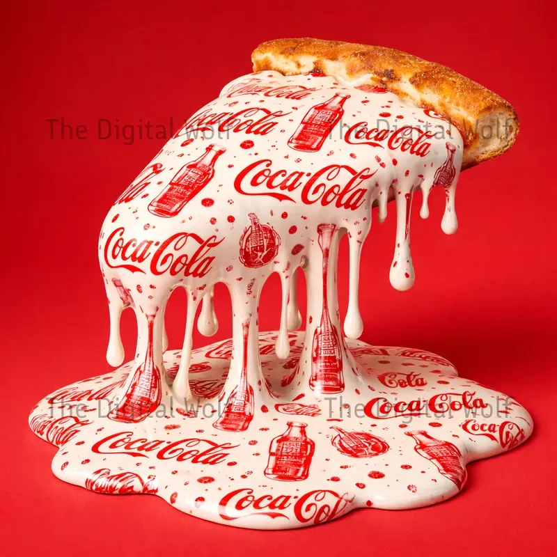 Melting Brand Pizza Art