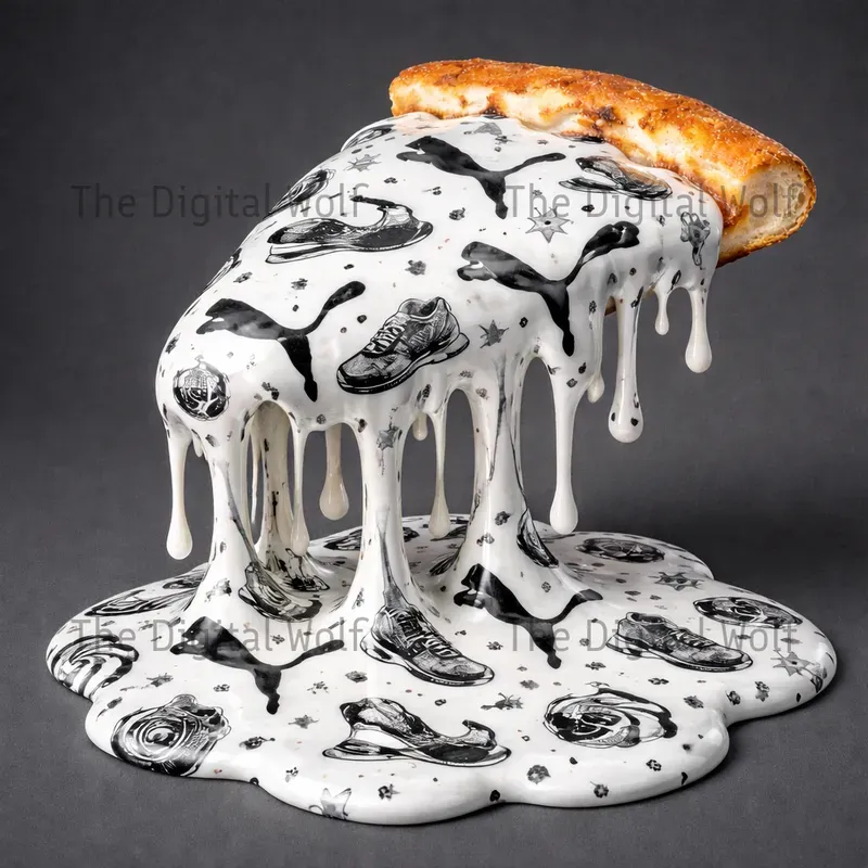 Melting Brand Pizza Art
