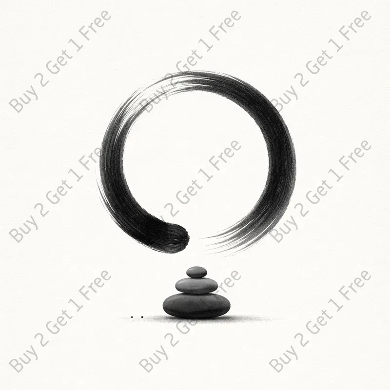 Minimalist Zen Symbol Illustrations