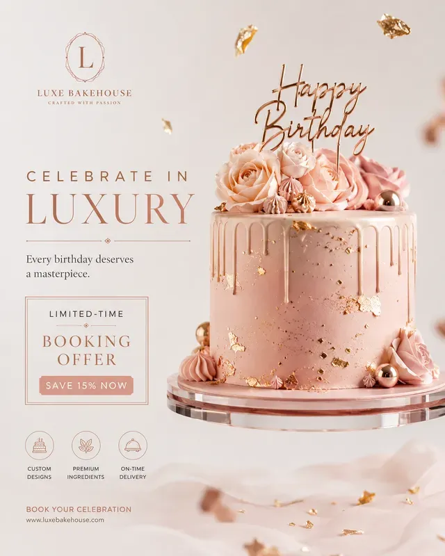 Luxury Cake Advertisement Generator