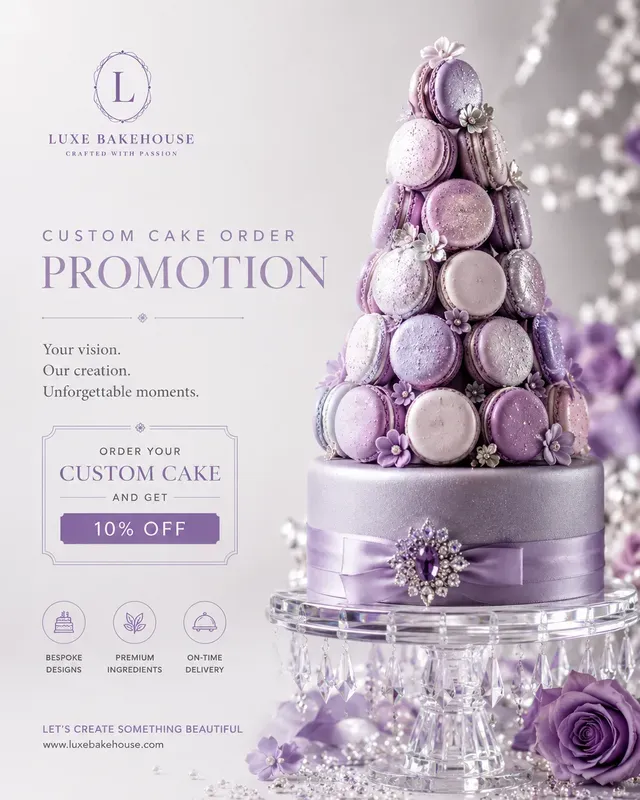 Luxury Cake Advertisement Generator