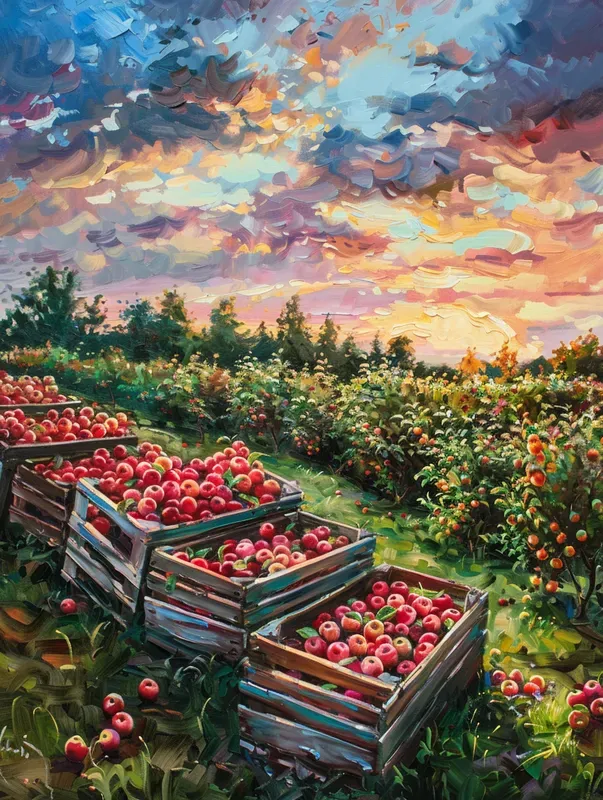 Idyllic Pastoral Landscape Oil Paintings