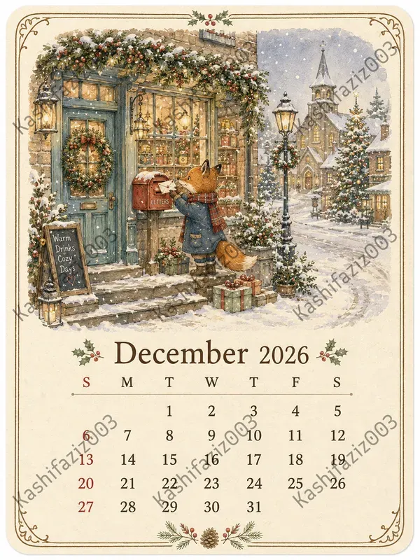 Seasonal Storybook Printable Calendars