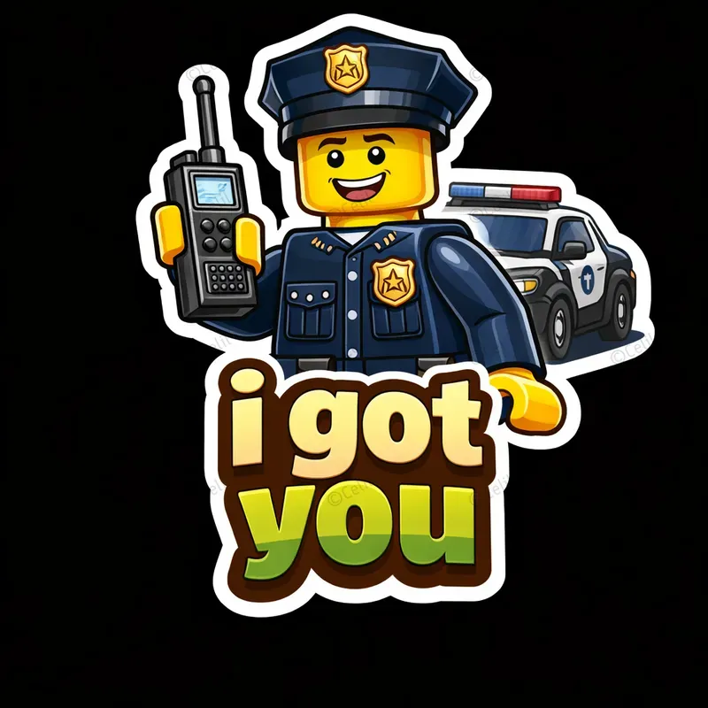 Lego Style Hero Stickers