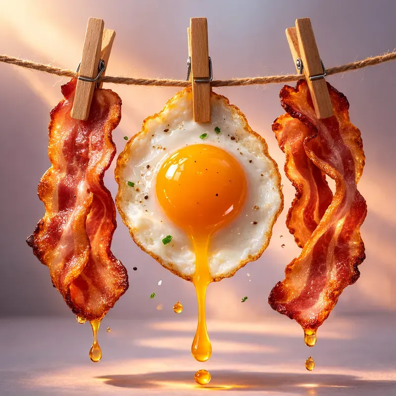 Foods Hanging On A String