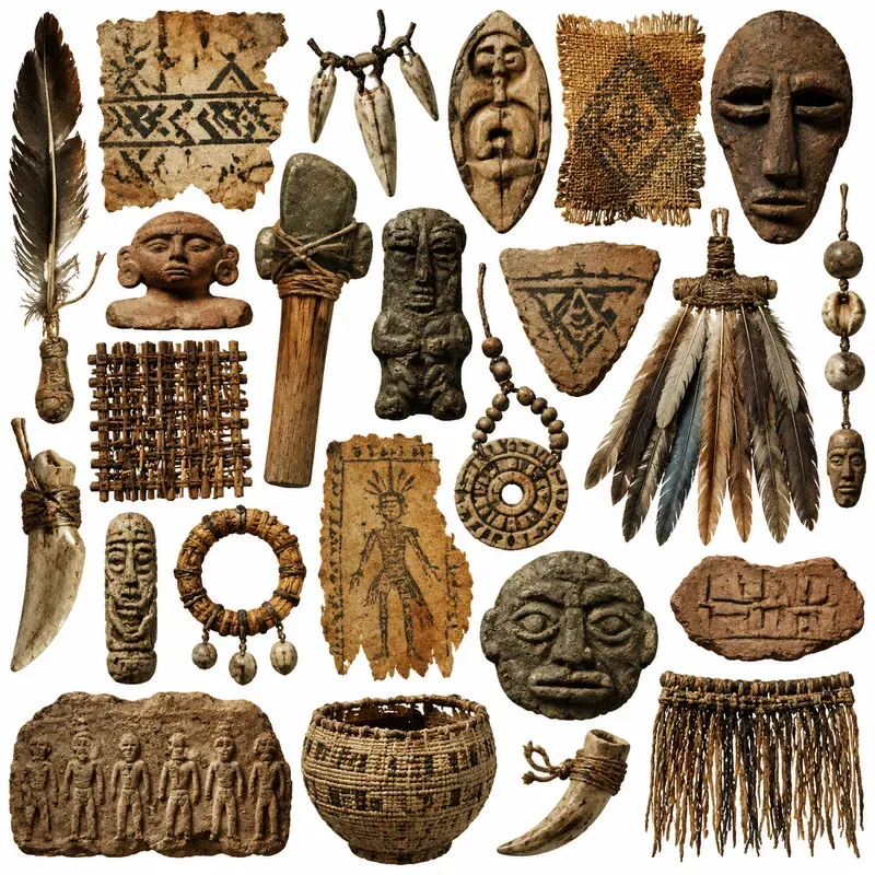 Junk Journal Tribal Artifact Ephemera