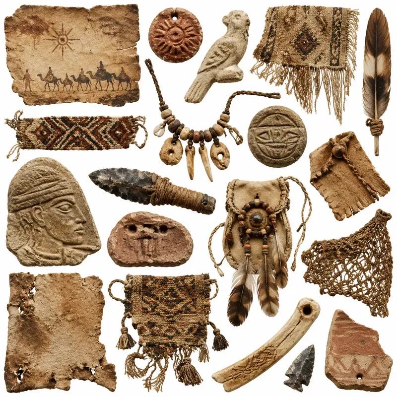 Junk Journal Tribal Artifact Ephemera
