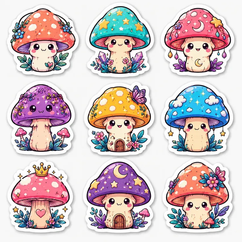 Cute Colorful Sticker Sheets