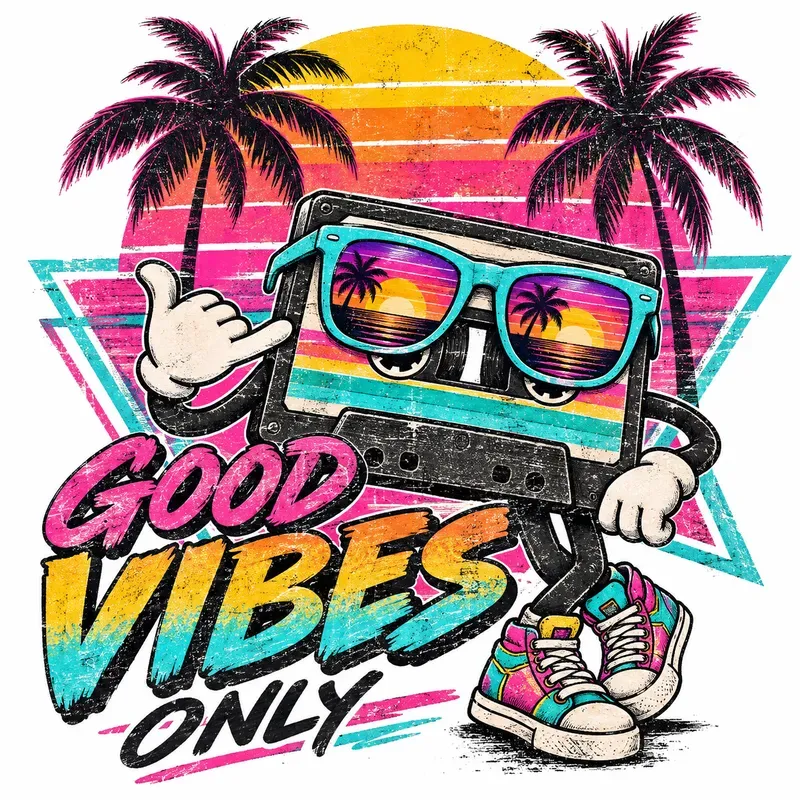 Retro Vintage 80s Tshirt Designs