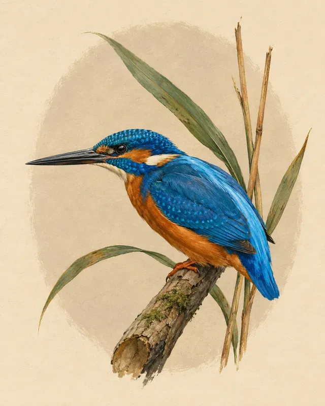 Artistic Gouache Bird Portraits