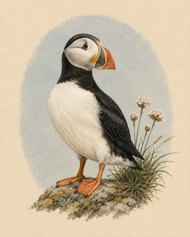 Artistic Gouache Bird Portraits