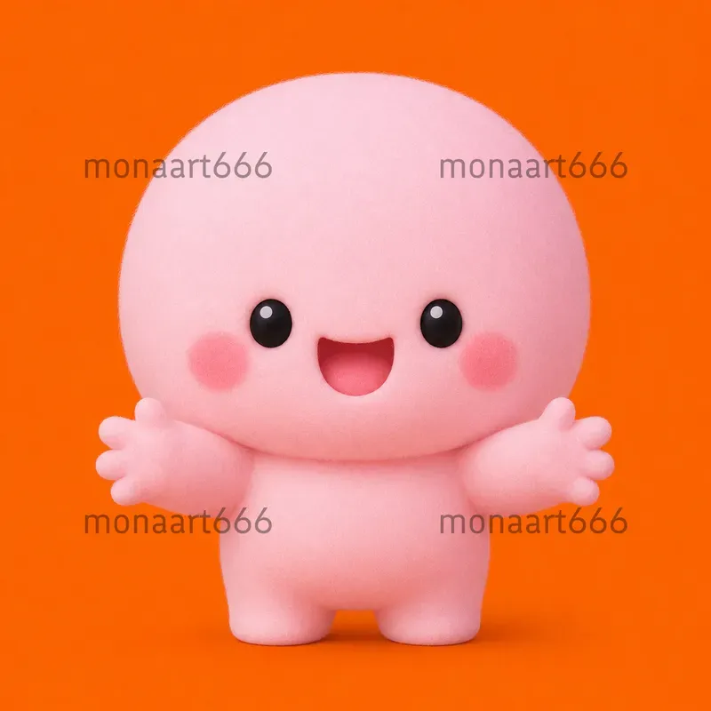 Vibrant Chibi Fuzzy Monsters Collections