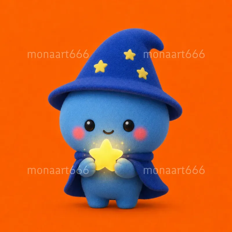 Vibrant Chibi Fuzzy Monsters Collections