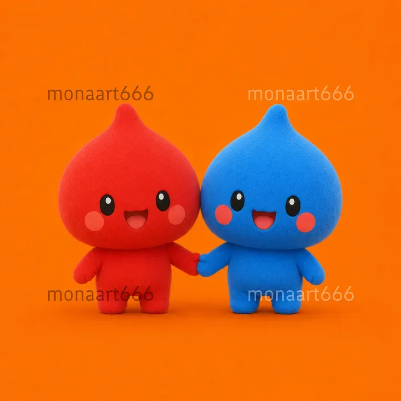 Vibrant Chibi Fuzzy Monsters Collections