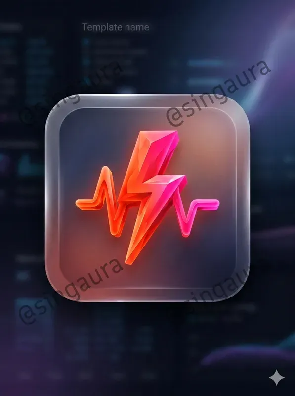 Glass UI Icon Set Designs