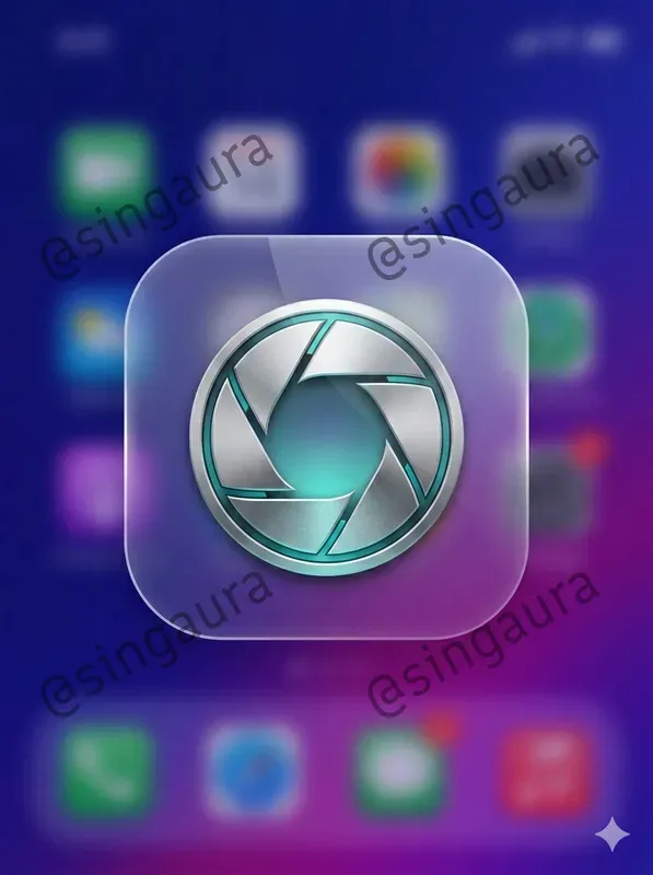 Glass UI Icon Set Designs