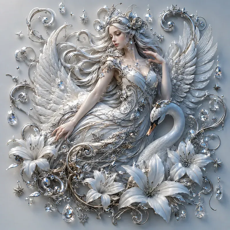 Celestial Winter Fantasy Ornaments
